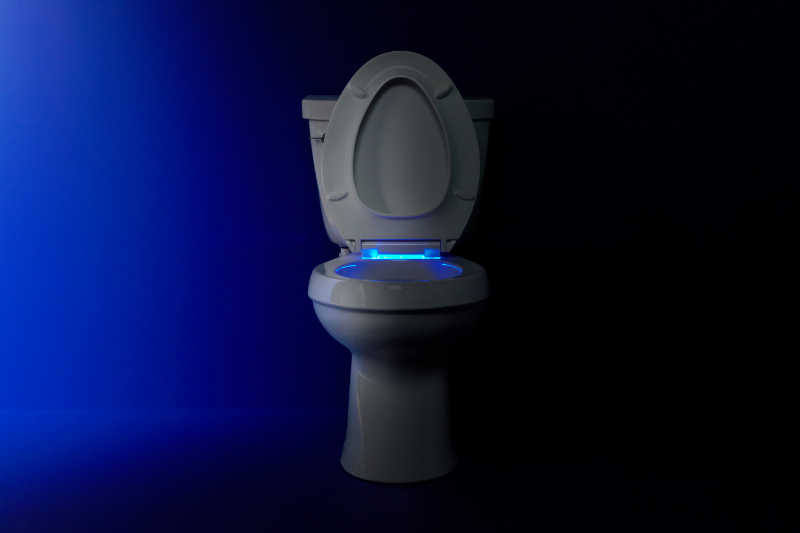 Nightlight Toilets From Kohler Installed By E.W. Tompkins